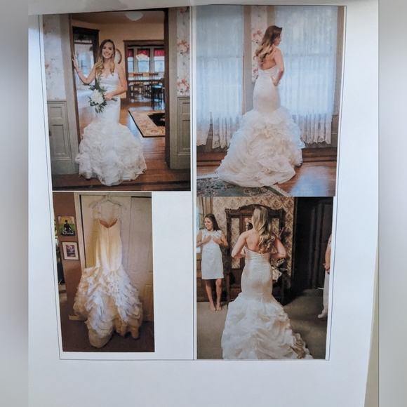 NWOT 💯 Silk Ivory Wedding Gown Street 6 $7k - Picture 11 of 12